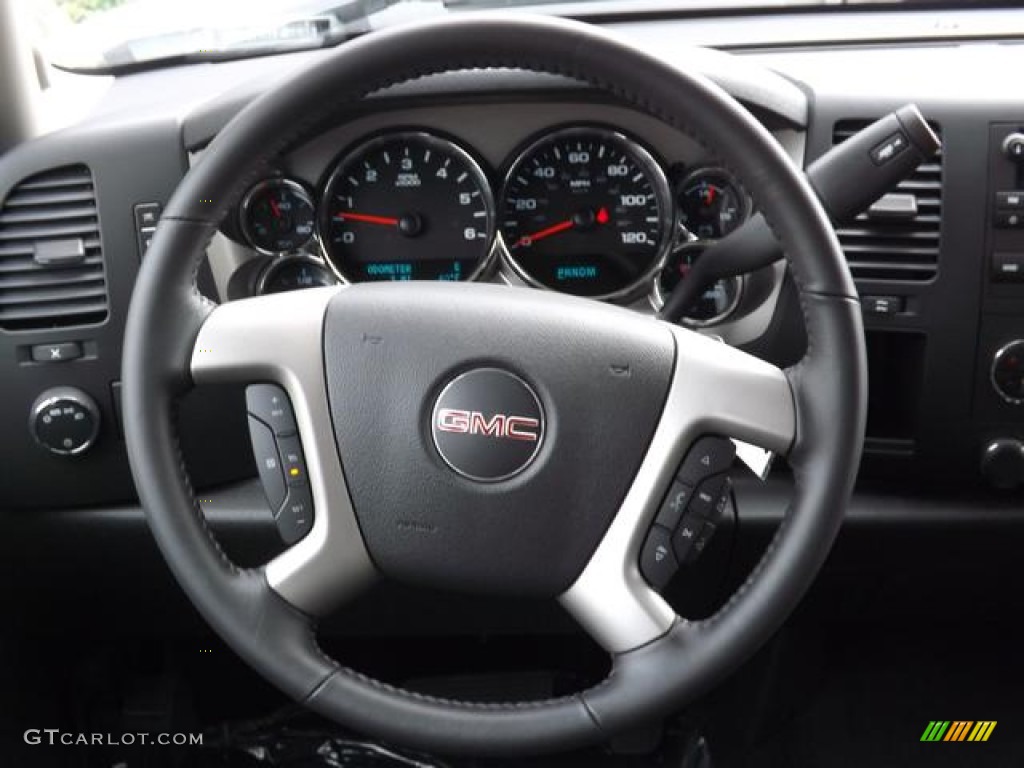 2013 Sierra 1500 SLE Crew Cab - Summit White / Ebony photo #17