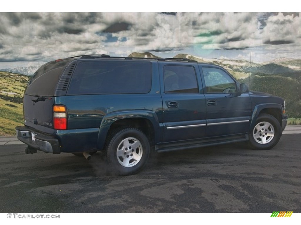 2005 Suburban 1500 LT 4x4 - Bermuda Blue Metallic / Tan/Neutral photo #6