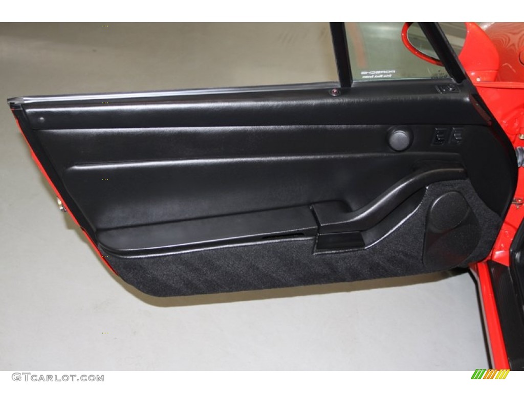 1997 Porsche 911 Carrera Cabriolet Black Door Panel Photo #78132472