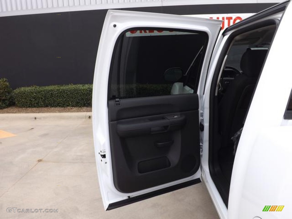 2013 Sierra 1500 SLE Crew Cab - Summit White / Ebony photo #33