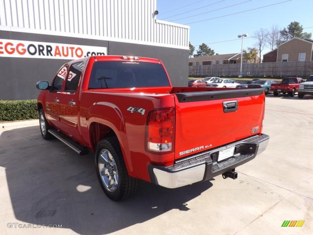 2013 Sierra 1500 SLE Crew Cab 4x4 - Fire Red / Ebony photo #5