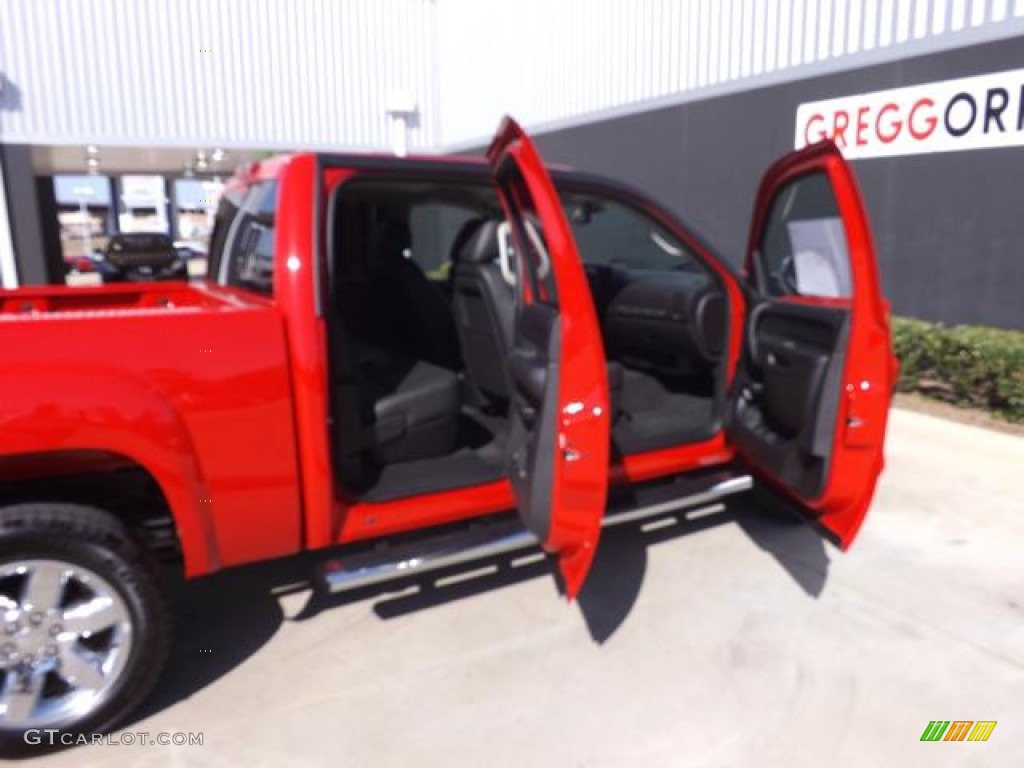 2013 Sierra 1500 SLE Crew Cab 4x4 - Fire Red / Ebony photo #8