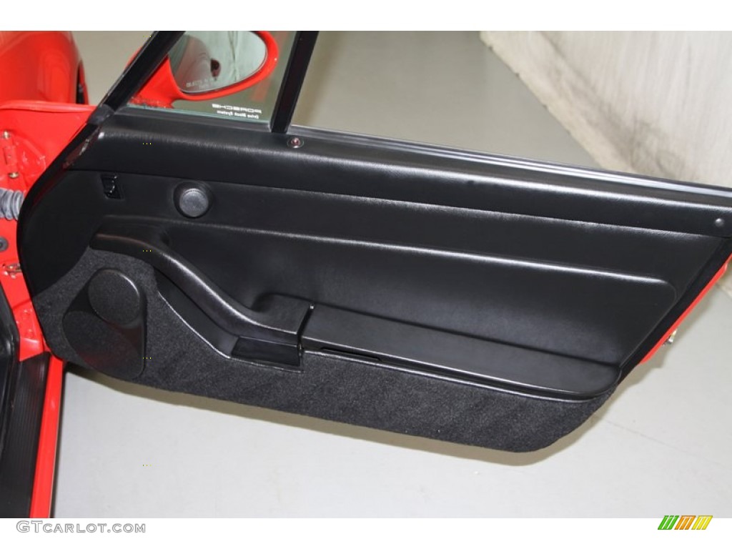 1997 Porsche 911 Carrera Cabriolet Black Door Panel Photo #78132795