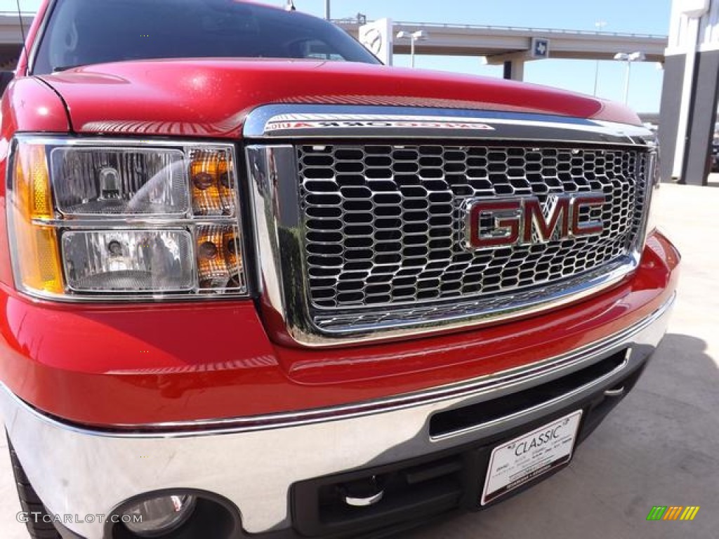 2013 Sierra 1500 SLE Crew Cab 4x4 - Fire Red / Ebony photo #14