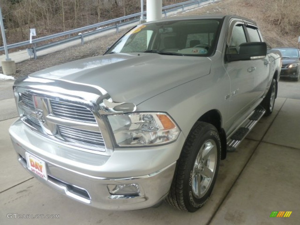 2009 Ram 1500 Big Horn Edition Crew Cab 4x4 - Bright Silver Metallic / Dark Slate/Medium Graystone photo #5