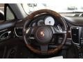 2010 Porsche Panamera Espresso Natural Leather Interior Steering Wheel Photo