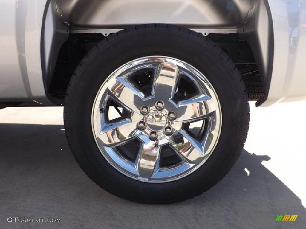 2013 Sierra 1500 SLE Crew Cab - Quicksilver Metallic / Light Titanium/Dark Titanium photo #17