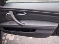 Black Novillo Leather 2011 BMW M3 Sedan Door Panel