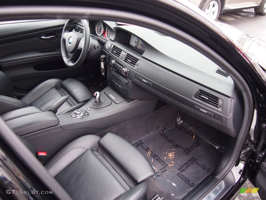 Black Novillo Leather Interior 2011 BMW M3 Sedan Photo #78134499