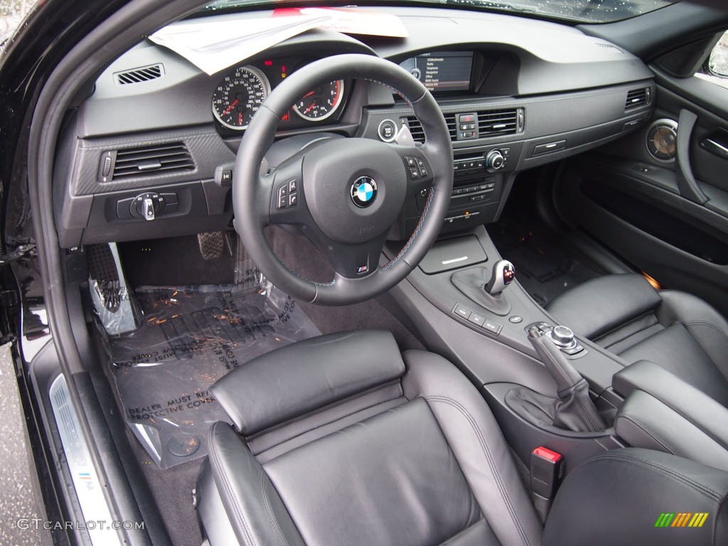 Black Novillo Leather Interior 2011 BMW M3 Sedan Photo #78134823