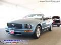 2008 Windveil Blue Metallic Ford Mustang V6 Deluxe Convertible  photo #1