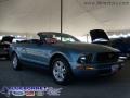 2008 Windveil Blue Metallic Ford Mustang V6 Deluxe Convertible  photo #5