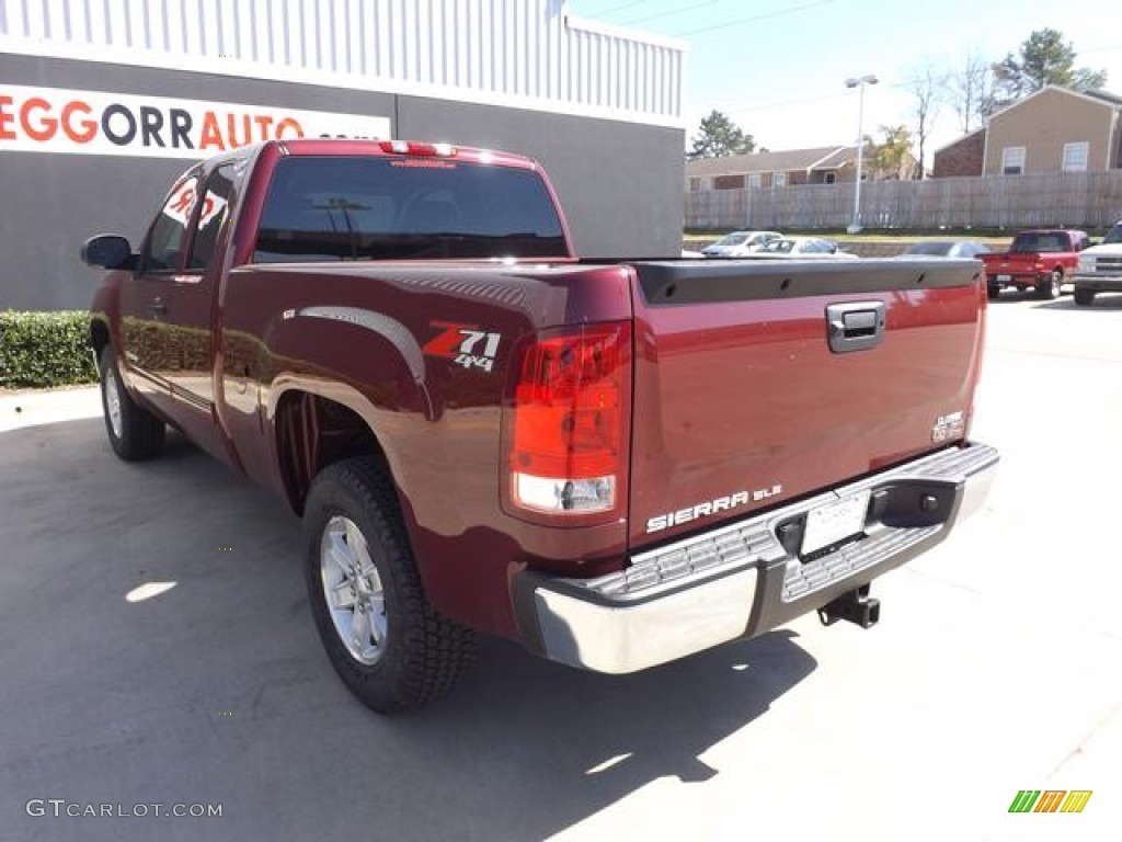 2013 Sierra 1500 SLE Extended Cab 4x4 - Sonoma Red Metallic / Ebony photo #5