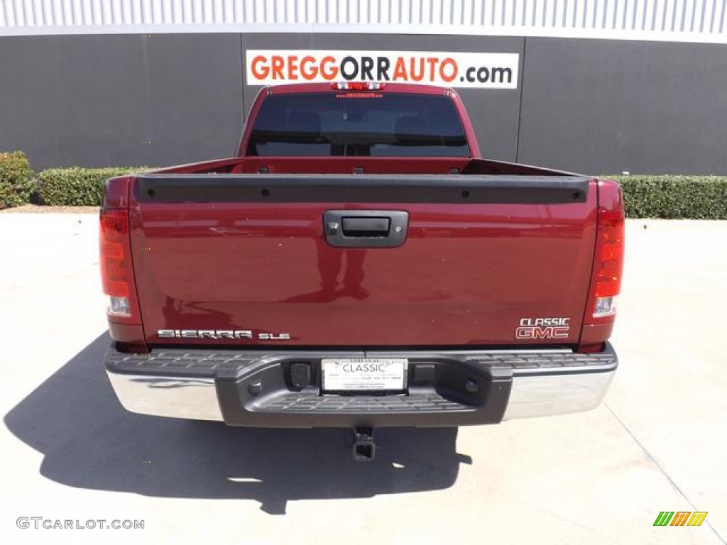 2013 Sierra 1500 SLE Extended Cab 4x4 - Sonoma Red Metallic / Ebony photo #6
