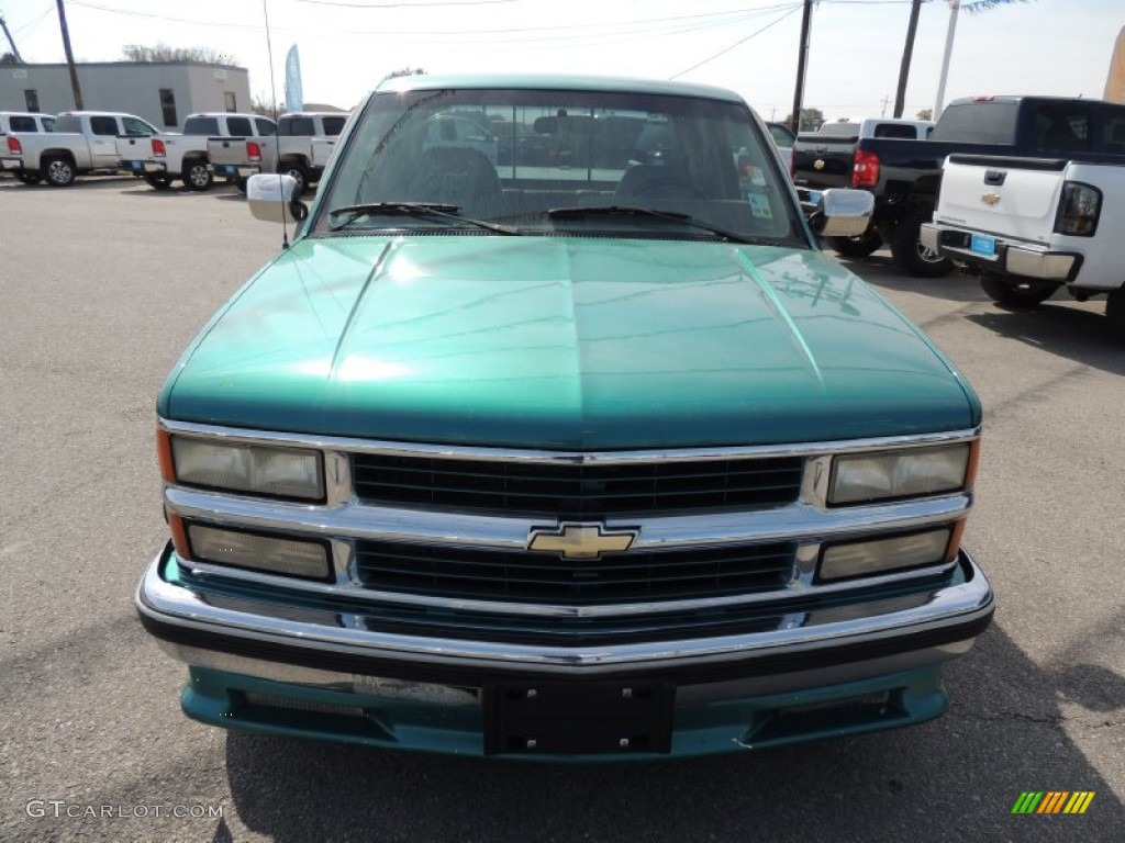 1994 C/K C1500 Extended Cab - Bright Teal Metallic / Gray photo #2