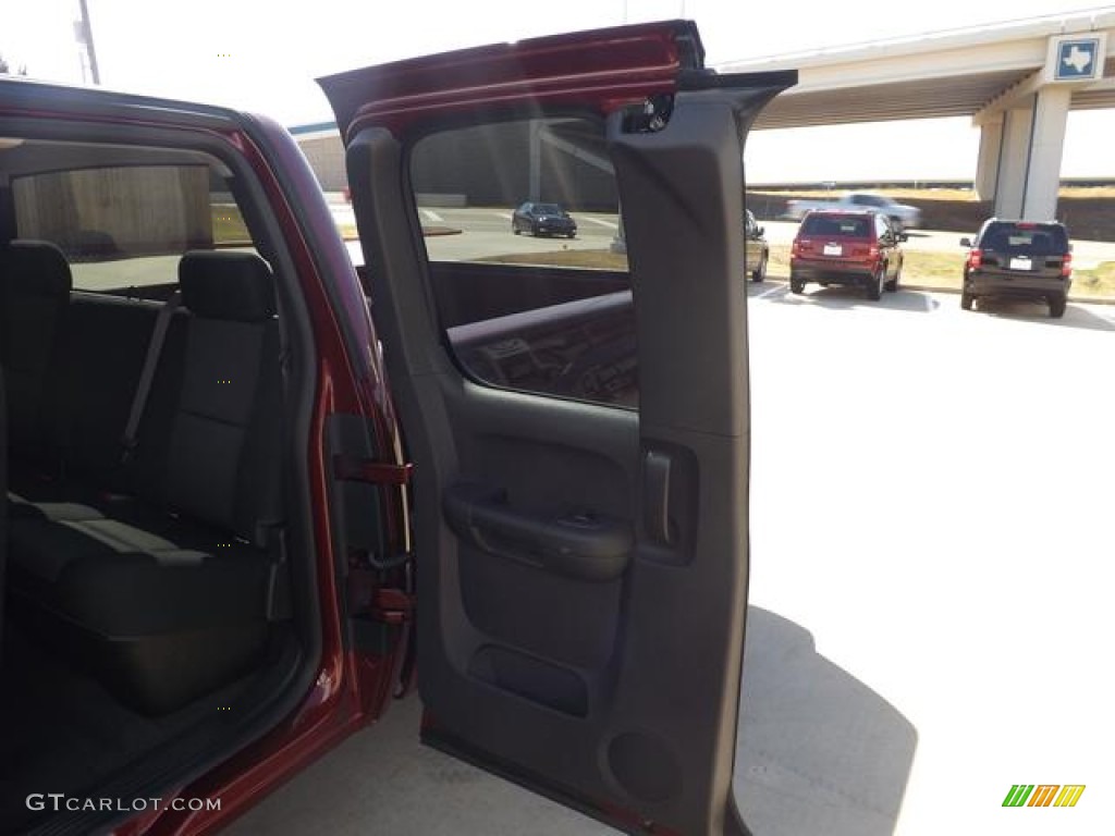 2013 Sierra 1500 SLE Extended Cab 4x4 - Sonoma Red Metallic / Ebony photo #35