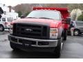2009 Red Ford F550 Super Duty XL SuperCab Chassis 4x4 Dump Truck  photo #1