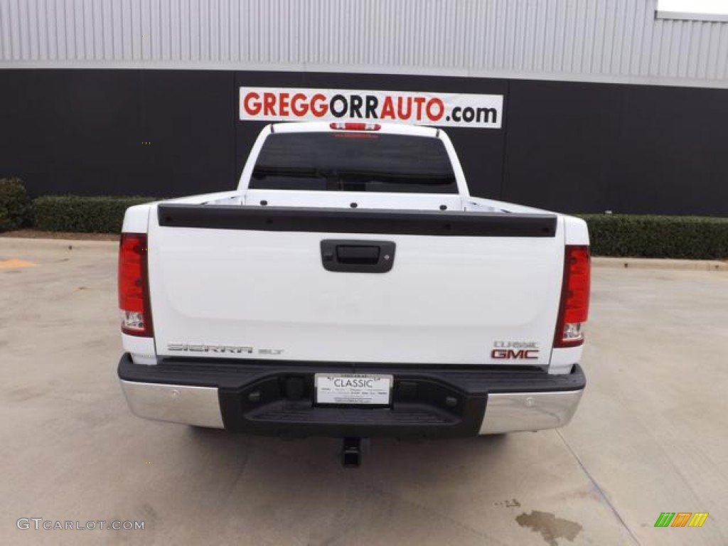 2013 Sierra 1500 SLT Extended Cab 4x4 - Summit White / Light Titanium/Dark Titanium photo #6
