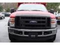 2009 Red Ford F550 Super Duty XL SuperCab Chassis 4x4 Dump Truck  photo #2