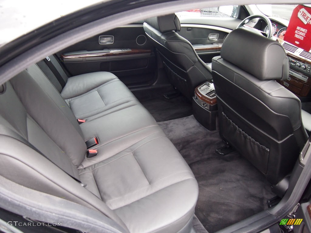 Black/Black Interior 2006 BMW 7 Series 750Li Sedan Photo #78138024