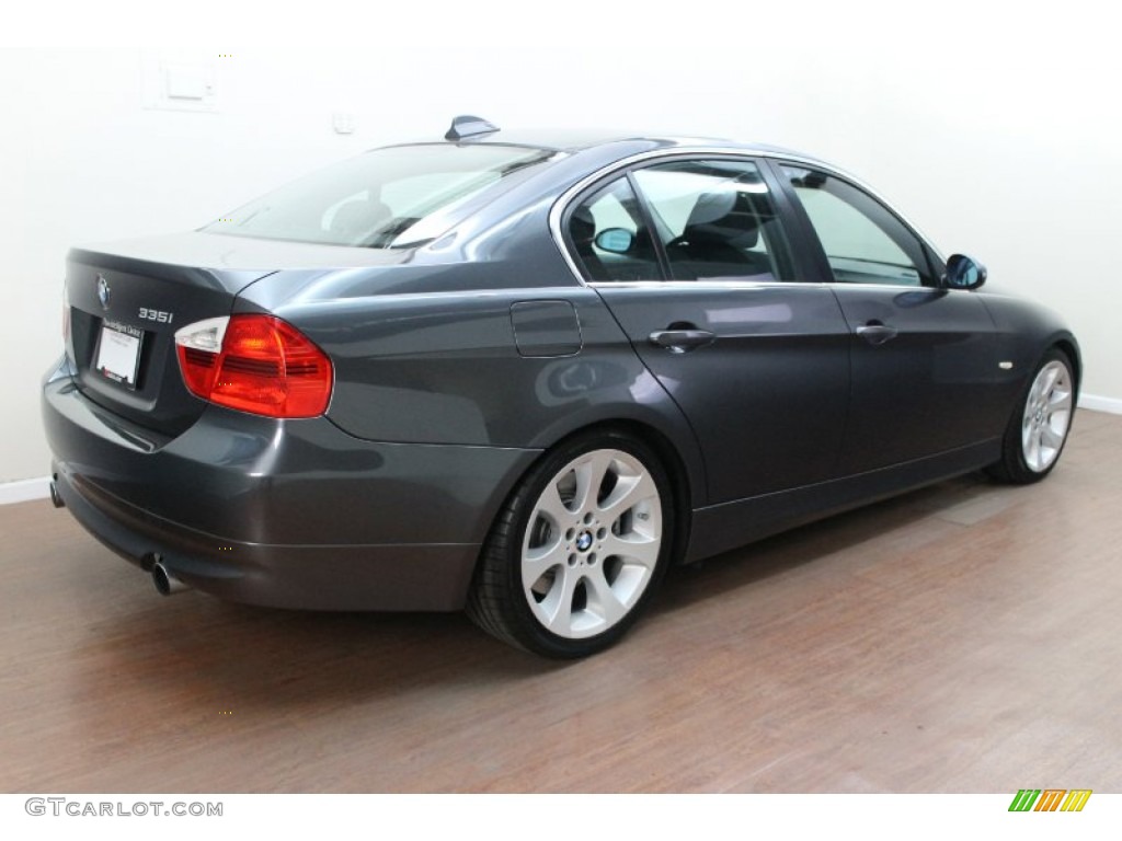 2008 3 Series 335i Sedan - Sparkling Graphite Metallic / Black photo #3