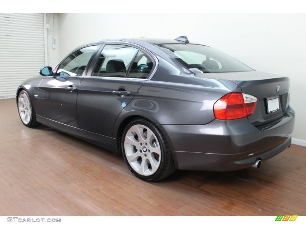 2008 3 Series 335i Sedan - Sparkling Graphite Metallic / Black photo #4