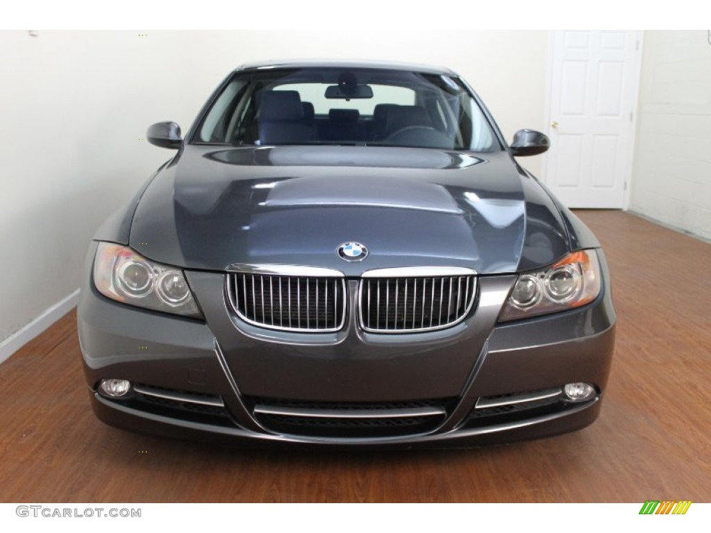 2008 3 Series 335i Sedan - Sparkling Graphite Metallic / Black photo #7