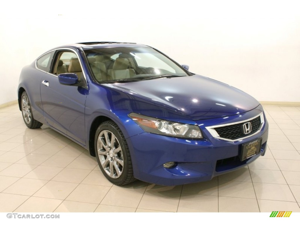 2008 Accord EX-L V6 Coupe - Belize Blue Pearl / Ivory photo #1