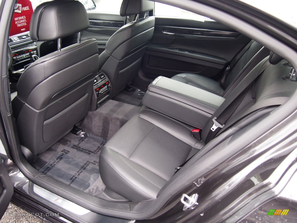 Black Nappa Leather Interior 2010 BMW 7 Series 750Li Sedan Photo #78138984