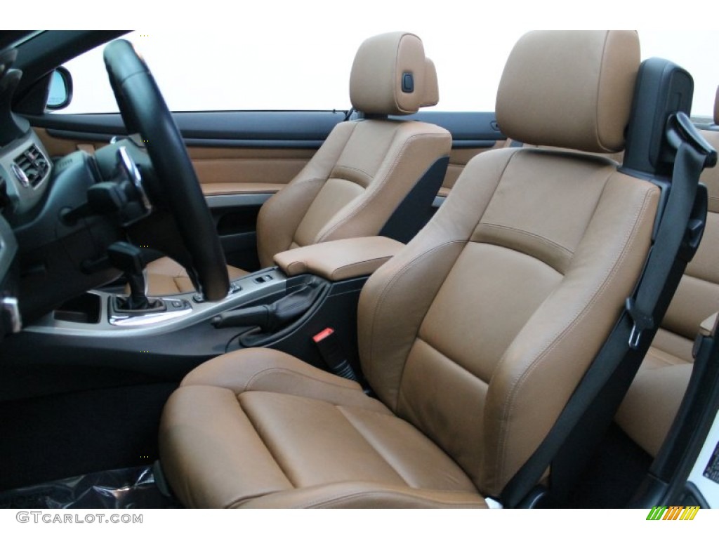 Saddle Brown Dakota Leather Interior 2011 BMW 3 Series 335is Convertible Photo #78139371