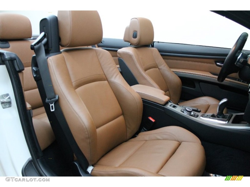Saddle Brown Dakota Leather Interior 2011 BMW 3 Series 335is Convertible Photo #78139390