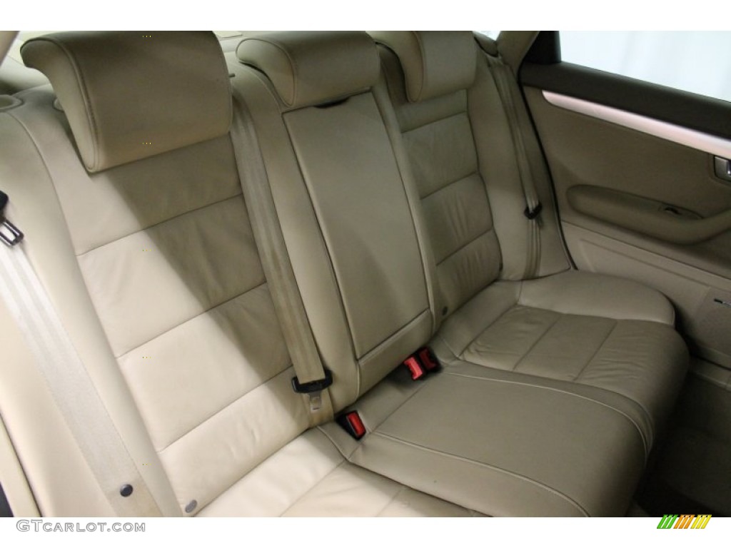 2006 Audi A4 2.0T quattro Sedan Rear Seat Photo #78139637