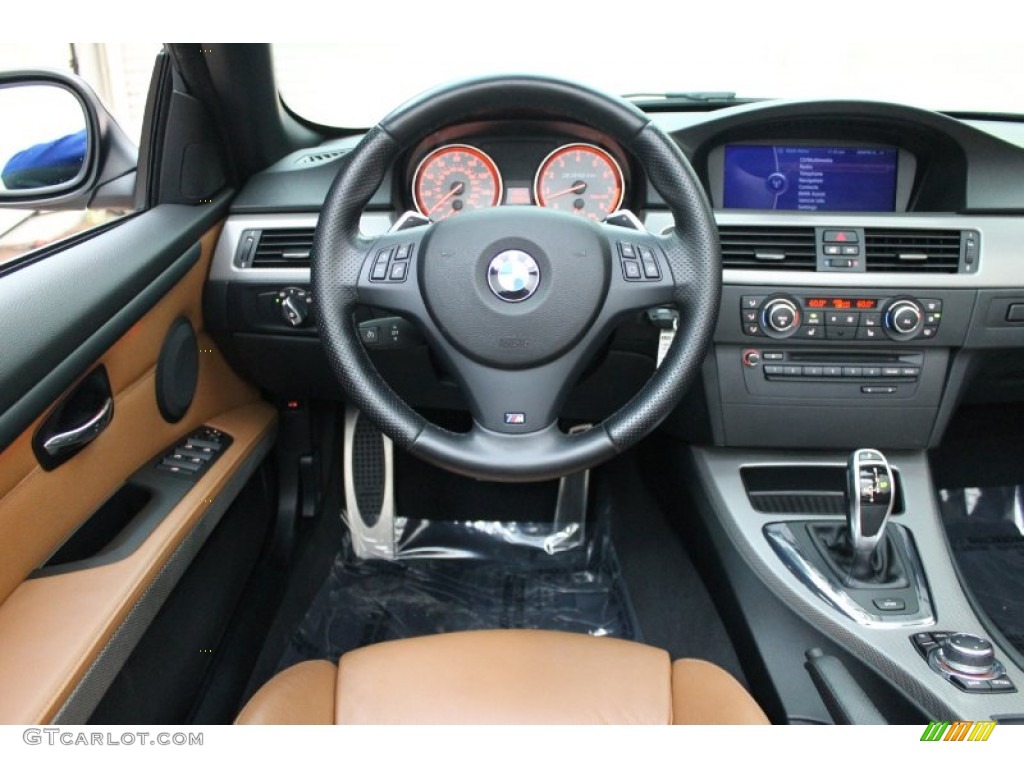 2011 BMW 3 Series 335is Convertible Saddle Brown Dakota Leather Dashboard Photo #78139680