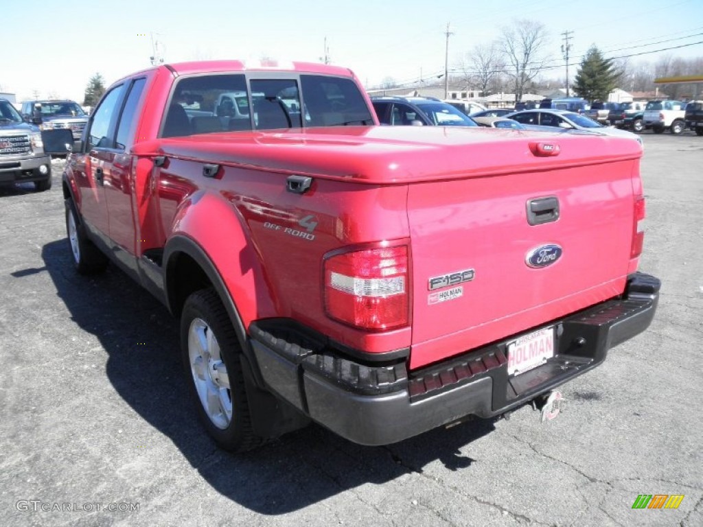 2006 F150 FX4 SuperCab 4x4 - Bright Red / Black/Medium Flint photo #23