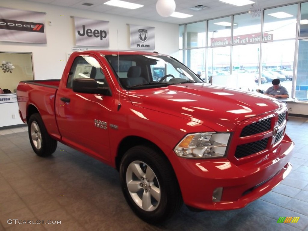 Flame Red 2013 Ram 1500 Express Regular Cab Exterior Photo #78141253