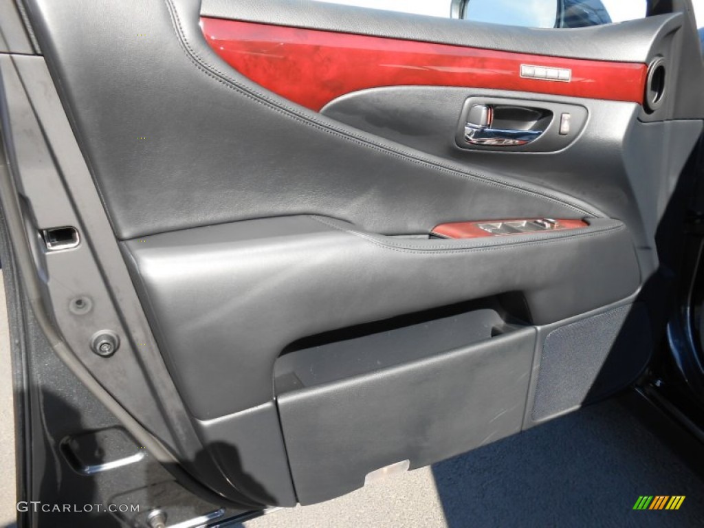 2008 Lexus LS 460 Black Door Panel Photo #78141436