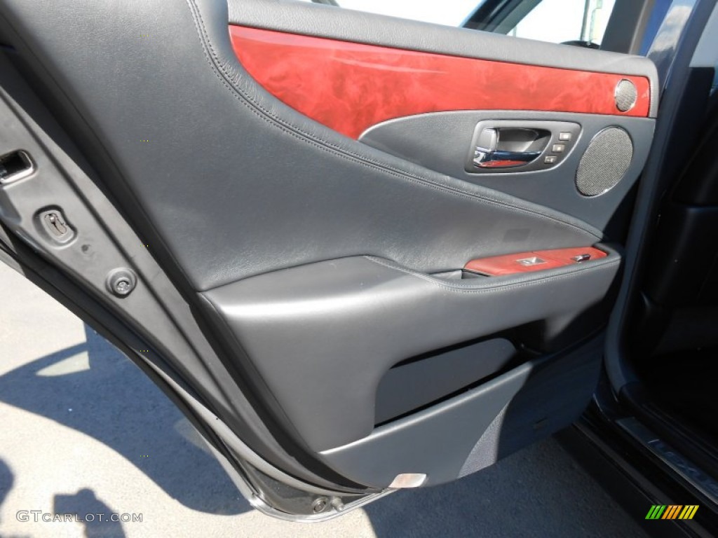 2008 Lexus LS 460 Black Door Panel Photo #78141515