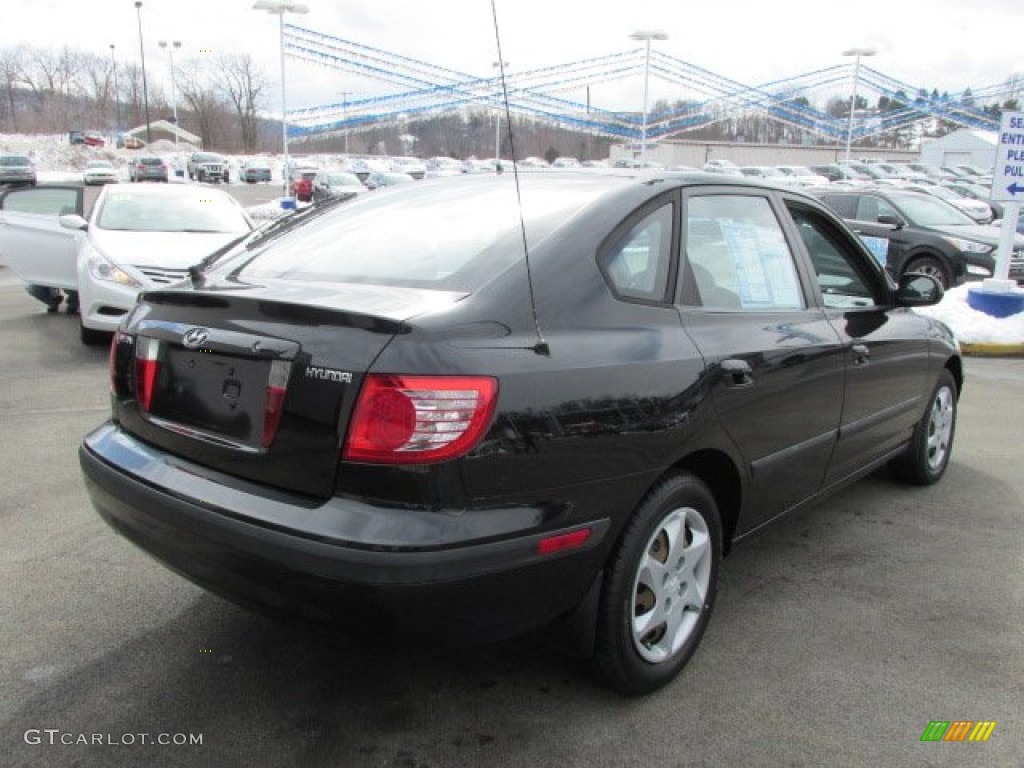2006 Elantra GT Hatchback - Ebony Black / Gray photo #7
