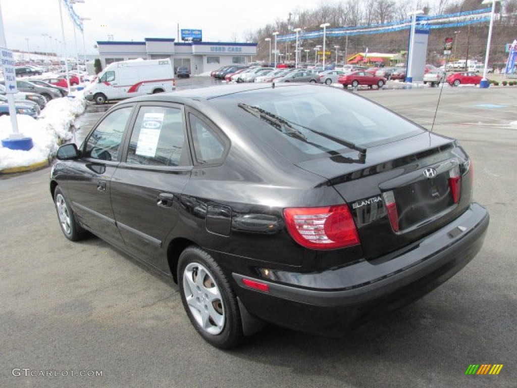 2006 Elantra GT Hatchback - Ebony Black / Gray photo #9