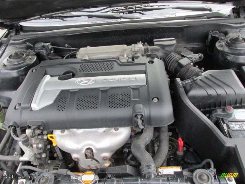 2006 Elantra GT Hatchback - Ebony Black / Gray photo #10