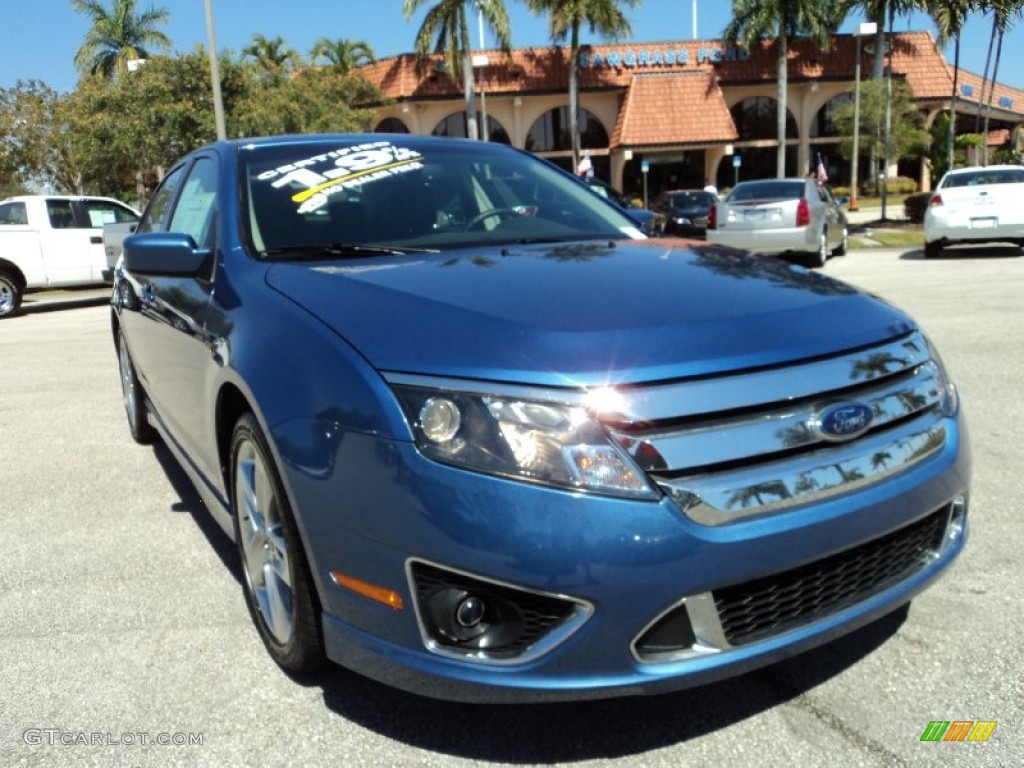 2010 Fusion Sport - Sport Blue Metallic / Charcoal Black/Sport Blue photo #2