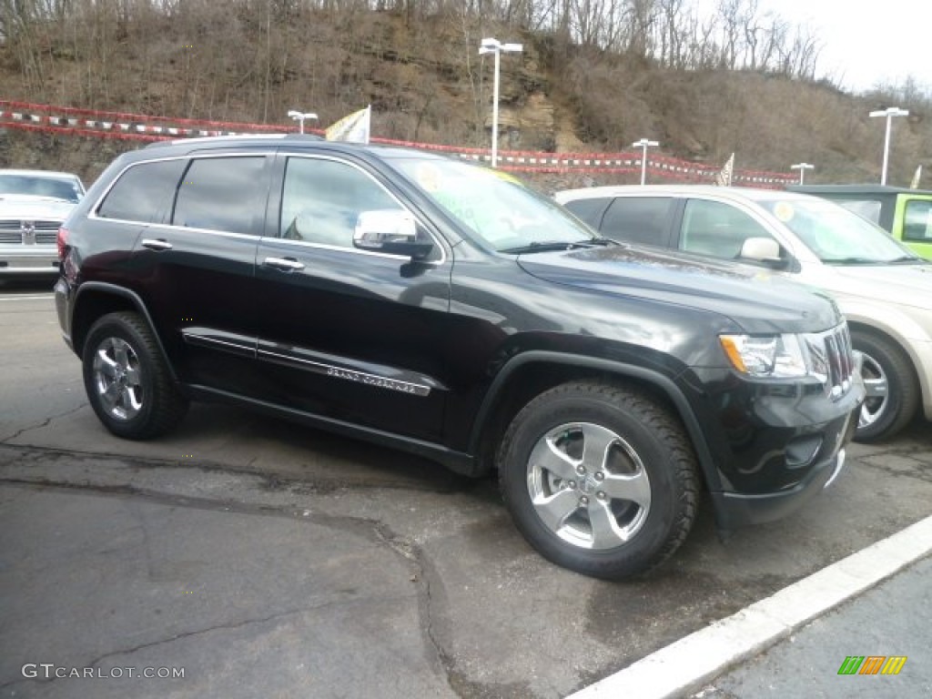 Brilliant Black Crystal Pearl 2011 Jeep Grand Cherokee Limited 4x4 Exterior Photo #78143526