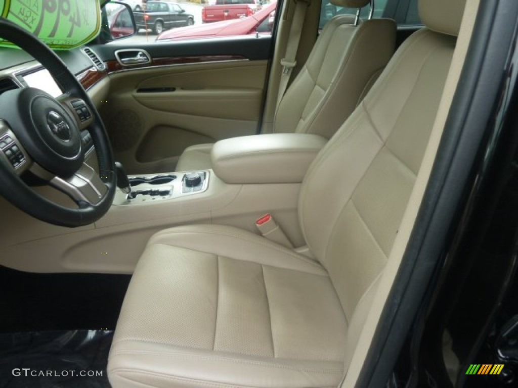 Black/Light Frost Beige Interior 2011 Jeep Grand Cherokee Limited 4x4 Photo #78143608