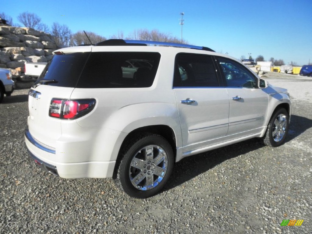 2013 Acadia Denali - White Diamond Tricoat / Cocoa Dune photo #35