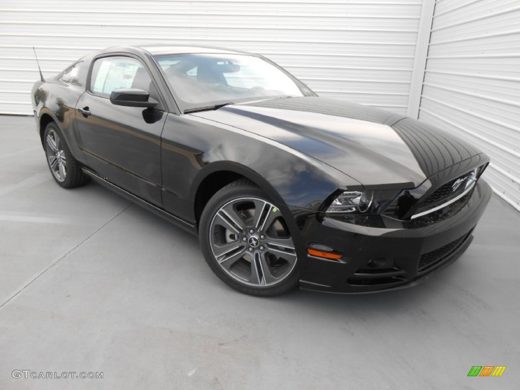 Black 2014 Ford Mustang V6 Coupe Exterior Photo #78145482