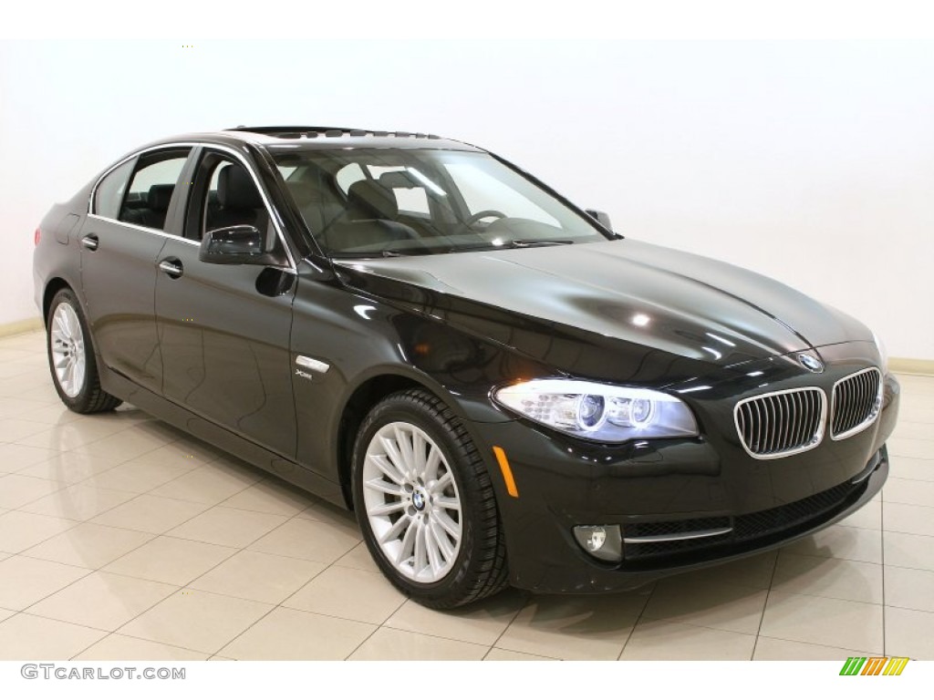 2012 5 Series 535i xDrive Sedan - Black Sapphire Metallic / Black photo #1