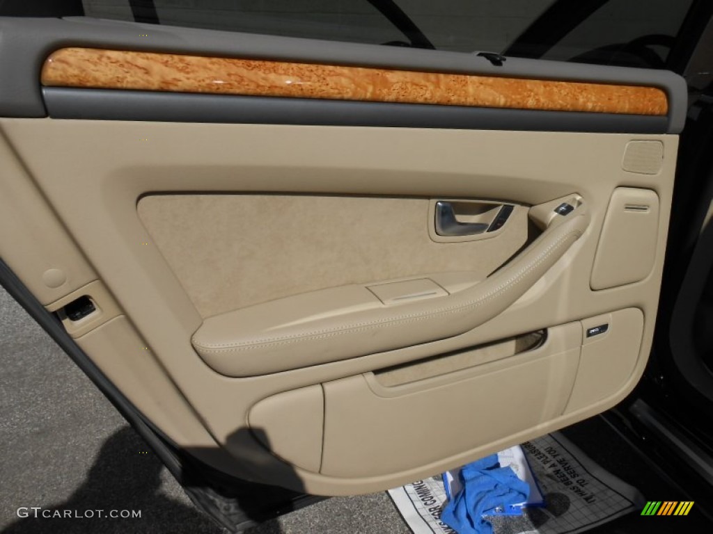 2006 Audi A8 L 4.2 quattro Mojave Sand Door Panel Photo #78146562
