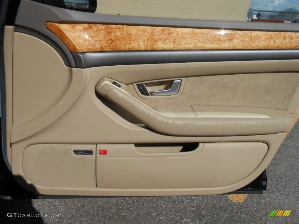2006 Audi A8 L 4.2 quattro Mojave Sand Door Panel Photo #78146755