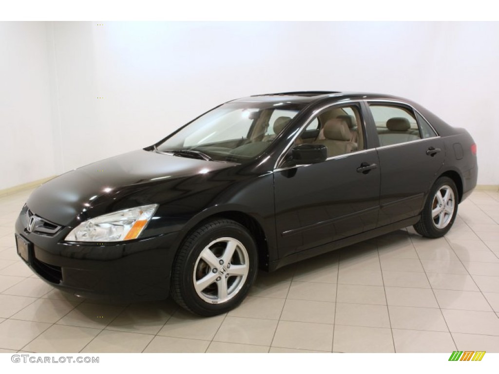 Nighthawk Black Pearl 2005 Honda Accord EX-L Sedan Exterior Photo #78147582