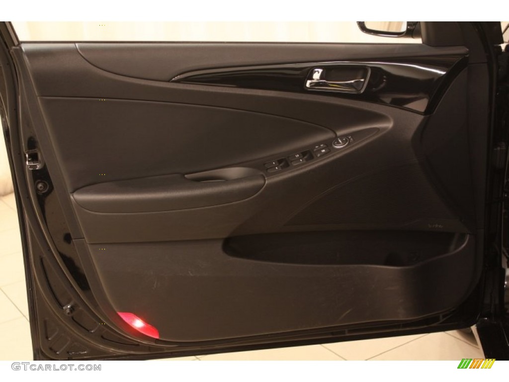 2011 Sonata Limited 2.0T - Midnight Black / Black photo #4